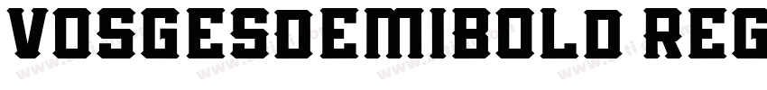 VosgesDemiBold Regul字体转换